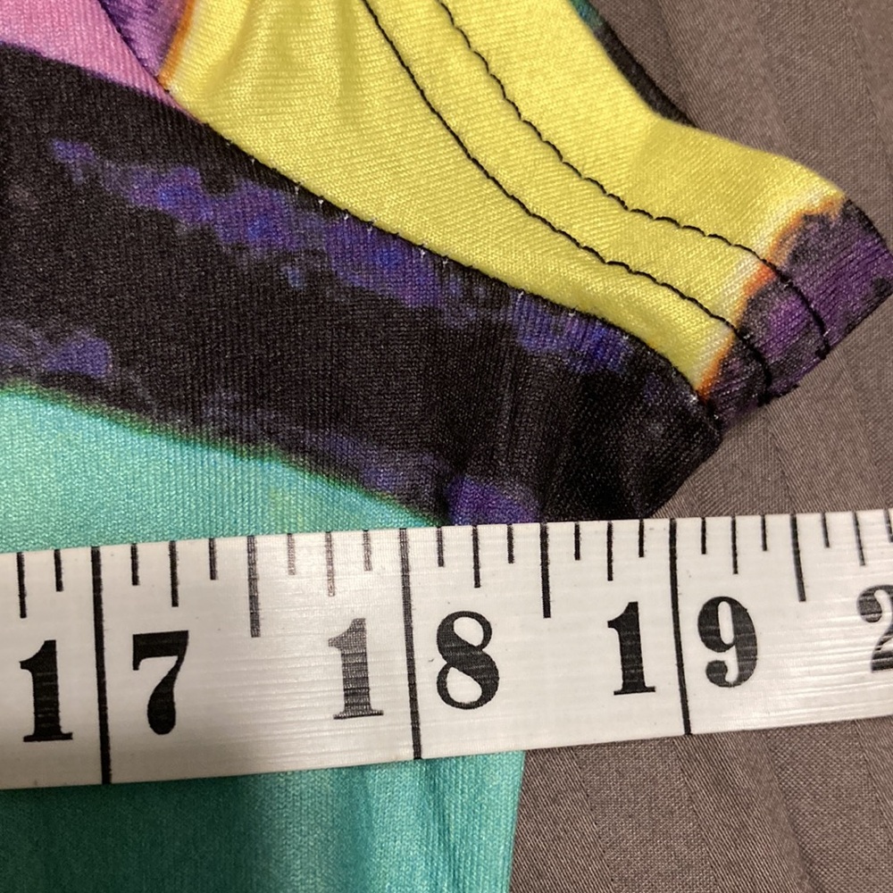 NWOT Vibrant BOLD Multi Color Dress M/L - Picture 5 of 11